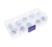 Mikikit Juego de 10 Pesas Gancho para Laboratorio 20 G Cada Una Hierro Cromado Resistente Conjunto de Masas Científicas Precisas para Experimentos de Física y Educación en Laboratorio