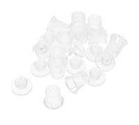 Mikikit Juego De 10 Tapones de Rosca Acrílicos Transparentes para Montaje en Pared Alta Transparencia y Fácil Instalación, Ideales para Tiendas y Exposiciones