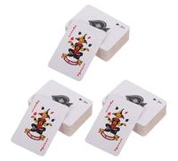 Mikikit Juego De 3 Mini Baraja de Cartas de Póker Portátil de Papel para Juegos y Entretenimiento Set Múltiple Adecuado para Viajes y Reuniones Familiares