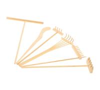 Mikikit Juego de 6 Rastrillos de Bambú para Decoración de Mini Accesorios de Rastrillos de Arena Herramientas de Bonsái Decoración de Escritorio Accesorios Feng Shui