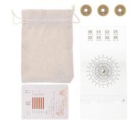 Mikikit Juego de Cartas de Adivinación Chinas del I Ching 64 Hexagramas, Material de Papel y Plástico, Diseño Único para Aprendizaje y Colección