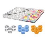 Mikikit Juego de Cuentas para Rastas y Trenzas de Colores Mixtos Accesorio Plástico Seguro para Extensiones de Cabello Kit DIY Múltiples Piezas para Decorar Cabello en Fiestas y Eventos