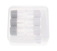 Mikikit Juego de Estuches para Lentes de Contacto 3 Piezas Transparente, Caja de Plástico Portátil para Almacenamiento y Protección de Lentes, Accesorios para Cuidado y Viaje