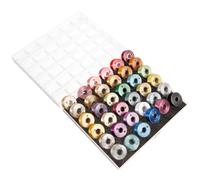 Mikikit Juego de Hilos de Bordar Multifunción en Hilo Metálico Color Oro y Plata para Bordado y Manualidades, Práctico y Fácil de Usar en Costura y Bricolaje