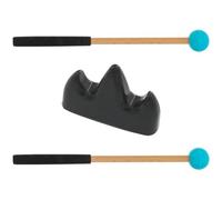 Mikikit Juego de Mazos para Percusión de Madera y Caucho con Soporte, Baquetas Reutilizables para Xilófono y Tambores de Lengüeta, Accesorio Musical Profesional en Color Azul, Kit de 1