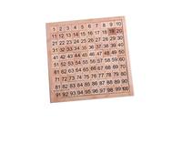 Mikikit Juego de Números del 1 al 100 para Pequeños, Juguete Educativo de Madera, Desarrollo Cognitivo y Aprendizaje Temprano, Adecuado para Estimular Habilidades Matemáticas