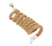 Mikikit Juguete para Loro Cuerda de Algodón para Escalar y Columpio Cuerda Espiral de Metros con Ganchos Resistentes Accesorios para Periquitos y Aves Pequeñas Enjauladas