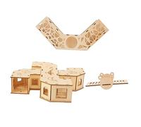 Mikikit Juguetes De Madera para Hámster con y Balancín Juguete Natural para Mascotas para Ejercicio y Diversión De Pequeños Animales