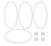 Mikikit Juntas de Repuesto para Loncheras Anillos de Silicona y Tapones Triangulares, 4 Juegos para Uso en Loncheras Aislantes y Vida Ocupada