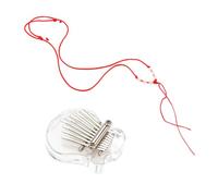 Mikikit Kalimba Acrílica Transparente de Teclas Piano de Pulgar para Principiantes Instrumento Musical Portátil con Diseño Único y Sonido Rico para Interpretaciones Musicales