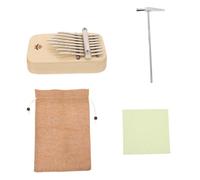 Mikikit Kalimba Para Principiantes Portátil De 8 Notas, Piano De Pulgar Mini De Madera De Arce Natural, Instrumento Musical Compacto Sonido Preciso Para Aprendizaje y Práctica