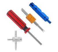 Mikikit Kit de Extractor y Desmontador de Núcleo de Válvula para Neumáticos Herramienta Multifuncional para Reparación de Válvulas Coche Camión Moto y Bicicleta Diseño Práctico Portátil