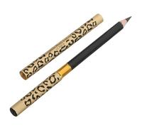 Mikikit Lápices de Cejas de Doble Punta Pincel de Maquillaje 2 Unidades Negro Resistente al Agua para Mujeres Uso Diario y Viaje Diseños Leopardo