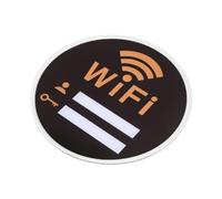 Mikikit Letrero Acrílico Autoadhesivo de Wifi Signo de para Hotel y Públicos de Usar y Reemplazar