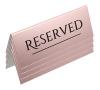 Mikikit Letreros de Mesa Reservada Paquete de 4 Unidades de Acrílico Elegantes Reutilizables para Restaurante para Reservas en Mesas de Boda y Eventos