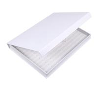 Mikikit Libro de Muestras de Uñas, Tablero de Exhibición de Decoración de Uñas, 120 Colores, Cartón Blanco, Práctico y Conveniente, para Salón y Uso en Casa, para Mostrar Esmalte y Gel