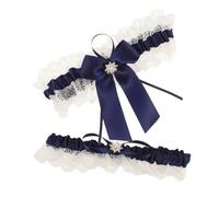 Mikikit Liga De Pierna Para Novia Ligas De Boda Aro Accesorios De Encaje Para Piernas Conjunto De Para Boda De Novia Decorada Gemas De Imitación