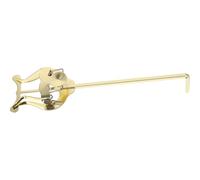 Mikikit Lira para Trompeta de Marcha Portátil de Metal Dorado, Clip de Partitura Ajustable para Instrumentos Pequeños, Abrazadera para Partitura de Trompeta y Corneta, Accesorio Musical