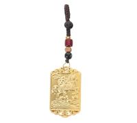 Mikikit Llavero de Caballo Chino 2026 - Amuleto Feng Shui de la Suerte para la Prosperidad - Colgante Tradicional con Cuerda Trenzada para Bolso, Mochila y Coche - Regalo de Año Nuevo