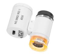 Mikikit Lupa de Mano Portátil con Luces LED Microscopio Compacto para Monedas Joyería y Objetos Antiguos Herramienta para Coleccionistas