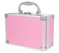 Mikikit Maletín Metálico Compacto para Maquillaje y Estuche de Aluminio, Organizador Portátil para Cosméticos y Herramientas, para Profesionales y Uso Diario