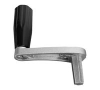 Mikikit Manivela Manual de Repuesto para Tendedero Elevador, Accesorio de Seis Dientes de Metal en Color Plateado, Mango Corto para Balcón y Lavandería, Herramienta Práctica para Colgar