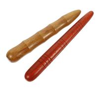 Mikikit Masajeador de Madera para Pies 2 Piezas, Palo para Masaje de Puntos Gatillo y Reflexología, Herramienta Manual Adecuada para Rehabilitación y Masaje Muscular