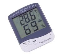 Mikikit Medidor de Humedad y Temperatura Digital para Interiores Pantalla LCD Grande Higrómetro Electrónico Portátil Blanco Medición Simultánea °C/°F Memoria de Valores Máximos