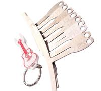 Mikikit Medidor de Radio de Diapasón para Guitarra Herramienta de Luthier de Metal con 9 Tamaños 725 a 20” Llavero Incluido Calibración Precisa para Puentes y Color Color Aleatorio