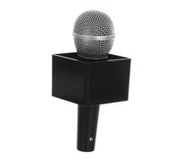 Mikikit Micrófono De Juguete De Simulación Accesorio De Micrófono Estación De Bandera para Karaoke De rol para Fiestas y Presentaciones