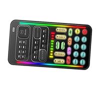 Mikikit Mini Tarjeta De Sonido Cambiador De Voz Portátil Modificador De Voz para Computadora y Teléfono para Streaming y Función De Mezcla De Audio