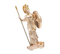 Mikikit Miniatura De Estatua Diosa para Decoración De Hogar y Oficina Escultura De Mitología Griega Figura Diosa Sabiduría Color Dorado para Coleccionistas y Amantes del Arte Clásico