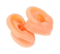 Mikikit Modelo De Oreja De Silicona Oreja Postiza Flexible Soporte Para Practicar La Perforación De Falsas Corporales Para Exhibición De Joyería y Pendientes De Silicona