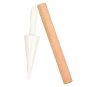 Mikikit Molde para Hornear Conos de Huevo y Postres con Palo de Madera para DIY Accesorios de Cocina Seguros y Duraderos para Hogar y Tiendas de Postres