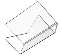 Mikikit Organizador de Correo Acrílico Transparente 30X10X15 Cm para Escritorio Soporte para Sobres y Expositor Práctico de Oficina para y Oficina