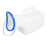 Mikikit Orinal Portátil Femenino de Plástico Tapa Capacidad Engrosada para Viajes y Uso al Aire Libre Urinario Reutilizable para Mujeres Ancianos y Camping Diseño Color Aleatorio