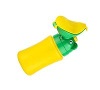Mikikit Orinal Portátil para Niñas Diseño Anatómico Prueba de Salpicaduras Reutilizable y Compacto para Viajes Largos y Emergencias con Cuerda para Fácil Transporte Color Amarillo y Verde