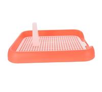 Mikikit Orinal Presa de Entrenamiento para Mascotas Interior Antideslizante Rosa de Plástico PP Portátil para Cachorros y Perros en Casa