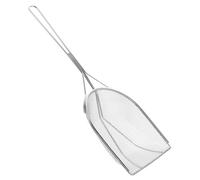 Mikikit Pala de Arena de Acero Inoxidable para Reptiles Herramienta Resistente para Limpieza de Terrarios de Tortugas y Serpientes Recogedor Práctico para Sustrato y Desechos