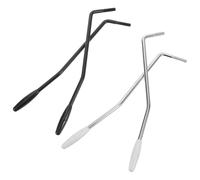 Mikikit Palanca de Trémolo para Guitarra Eléctrica 5 MM Roscada 4 Unidades 2 Plateadas 2 Negras Brazo de Metálico Compatible Sistema St Accesorios para Guitarra Control Tonal