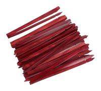 Mikikit Palitos de Bambú sin Marca para Adivinación Budista, 100 Piezas Vintage Color Rojo Oscuro, Herramienta Tradicional para Juegos y Amuletos de Buena Suerte, Accesorio de Palos