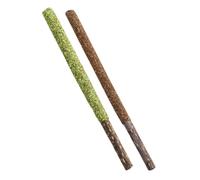 Mikikit Palitos para Morder y Lamer Gatos Hierba Gatera y Fruta de Hiel, 12 Piezas Comestibles para Masticar, Juguete Antiestrés para Mascotas, Snack Natural para Gatos Activos