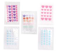 Mikikit Parches Hidrocoloides Varios estilos Cómodas Diseño Único Varios estilos para Uso Ducha para Eliminar Granos y Exceso de Sebo, 5 Hojas