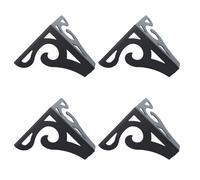 Mikikit Patas de Muebles de Hierro Negro 4 Piezas para Sofá y Gabinete