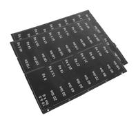 Mikikit Pegatinas Adhesivas para Bloques de Peso 4,5-90 Kg, Calcomanías Numéricas 90x20 Mm Orificio 14 Mm, 2 Hojas para Equipos de Gimnasio, Racks, Pesas Rusas y Mancuernas