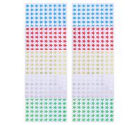 Mikikit Pegatinas de Estrellas Pequeñas para Autodisciplina 10 Hojas Multiescena Adhesivas para Seguimiento de Hábitos y Recompensas en Planificadores Escolares y Personales
