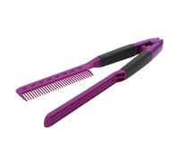 Mikikit Peine Alisador Profesional Resistente al Calor Mini Peine Compacto de Plástico Violeta para Alisar y Peinar Cabello Herramienta Portátil para Uso Diario y Viajes en Belleza y