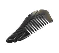 Mikikit Peine De Cuerno De Yak Natural Dientes Anchos Peine Desenredante De Cuerno Para Mujeres y Niñas Accesorios Para Peinado De Cabello Rizado Masajeador De Cabelludo