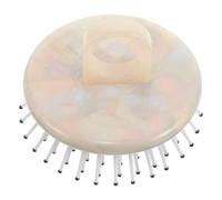 Mikikit Peine De Masaje Con Anillo Para Mujer Peine Masajeador Del Cabelludo Con Textura De Acetato Para Cuidado Diario Drenante Para Peinado Fácil