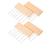 Mikikit Peines Texturizadores para Pintura Artística 4 Piezas Aplicadores de Pintura con Mango de Madera 10 CM Herramientas para Manualidades y Técnicas de Vertido Lienzo Accesorios